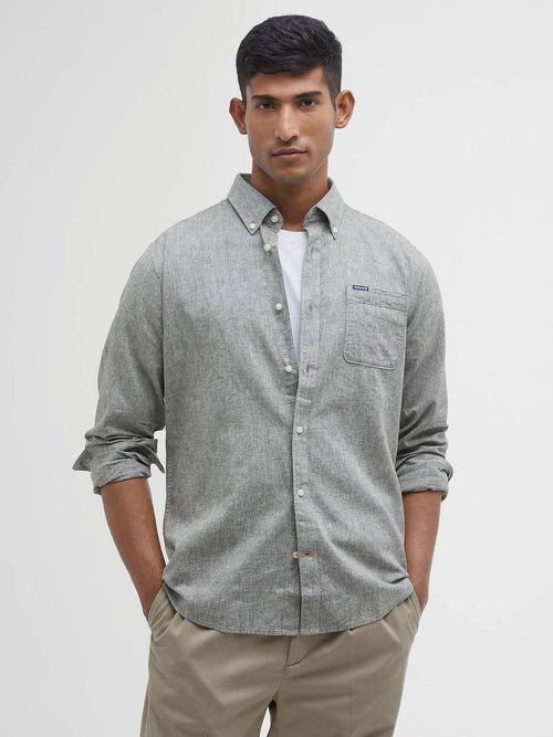 Shirt nelson tailored groen