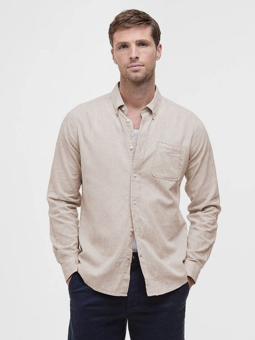 Shirt nelson tailored stone beige