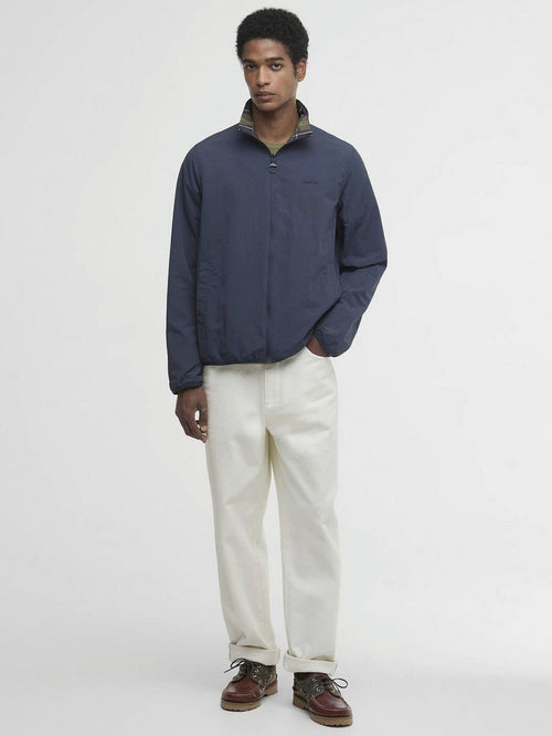 Reversible korbel jas donkerblauw