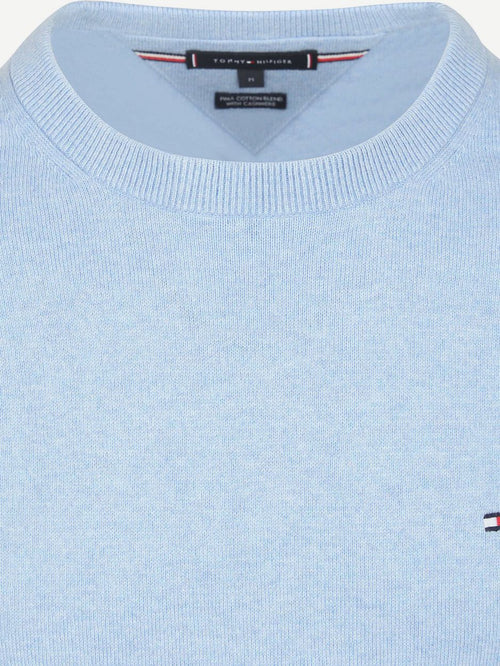 Tommy Hilfiger pullover cotton kashmir lichtblauw | Regular-fit