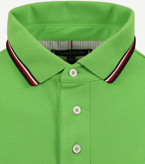 1985 tripped poloshirt fel groen