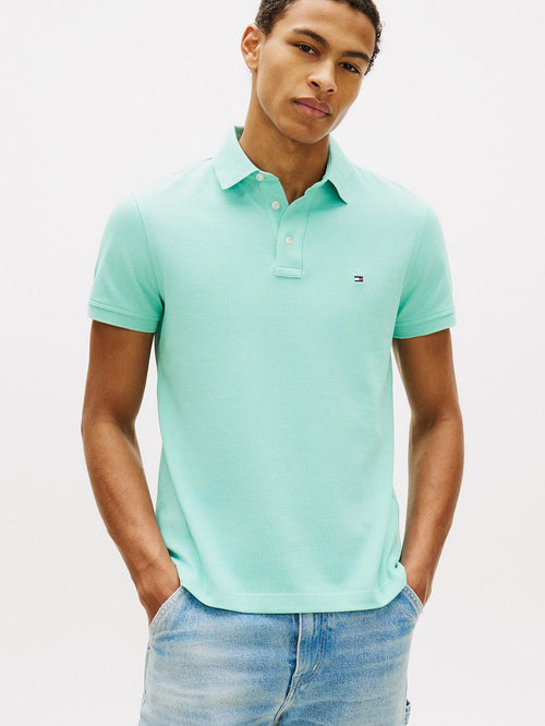T-shirt essential aqua blauw