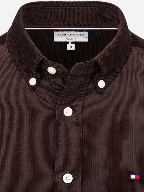 Corduroy overhemd bruin