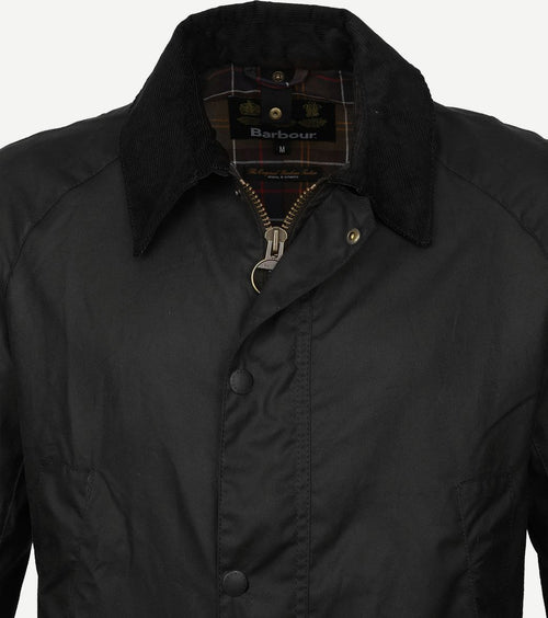 Ashby wax jas donkerblauw