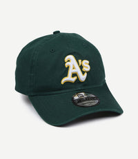 Oakland athletics cap washed donkergroen