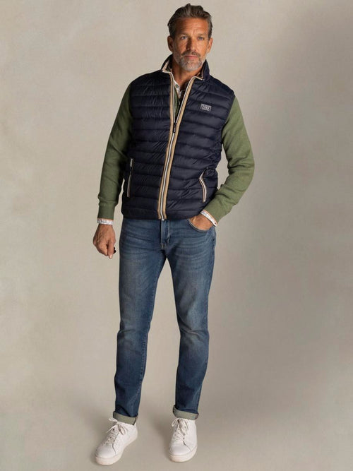 Bodywarmer puffer donkerblauw