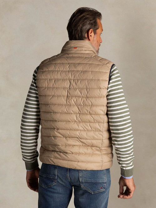 Bodywarmer puffer beige