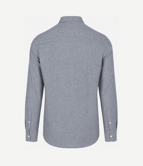Overhemd bd barn twill donkerblauw
