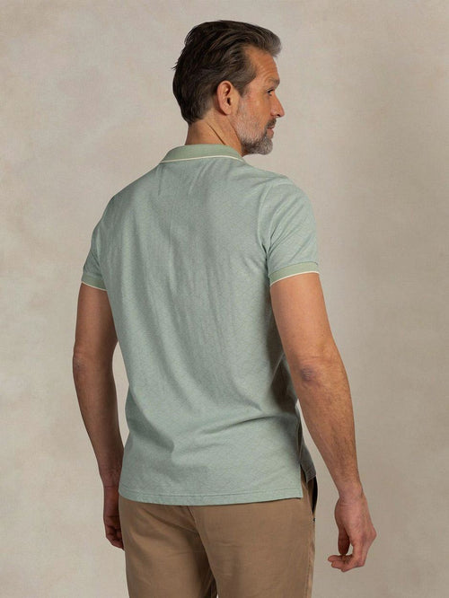 Polo goora jacquard mist groen
