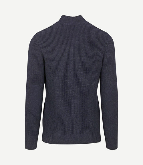 halve rits trui ryder donkerblauw