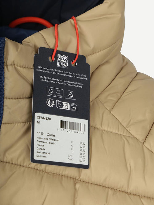 Bodywarmer puffer beige