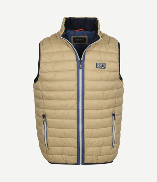 Bodywarmer puffer beige