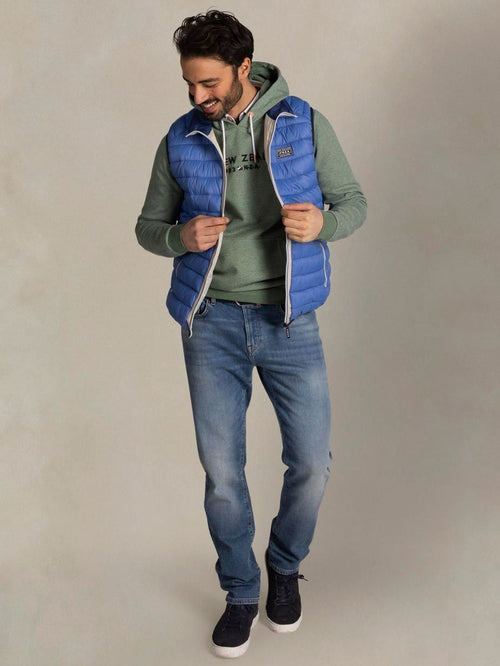 Bodywarmer puffer blauw