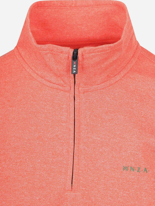 Half-zip mokau oranje