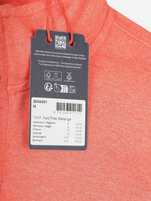 Half-zip mokau oranje