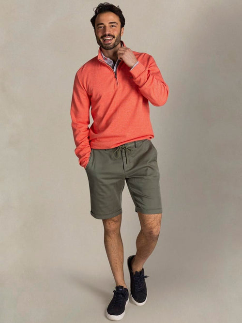 Half-zip mokau oranje