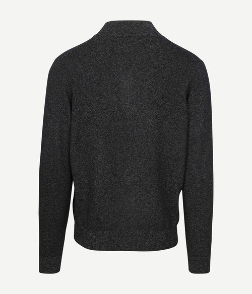 NZA halve rits trui christopher melange donkerblauw | Regular-fit