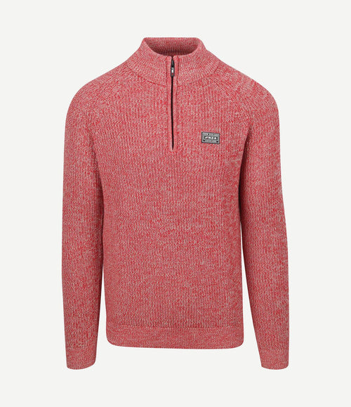 halve rits trui drake rood