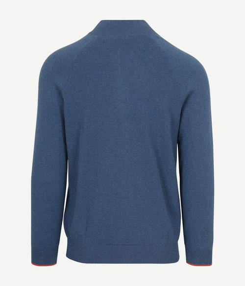 NZA halve rits trui ralph blauw | Regular-fit