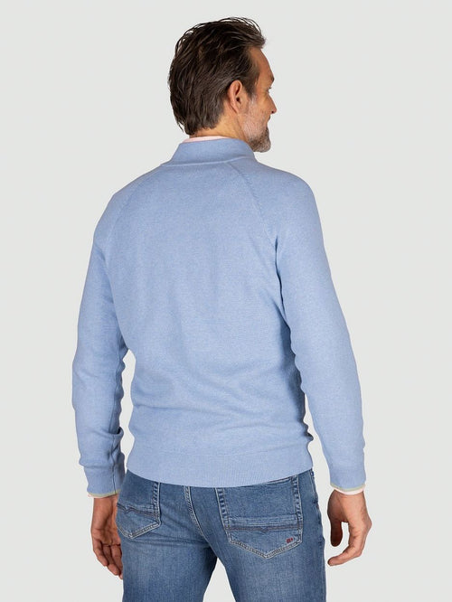 NZA halve rits trui ralph lichtblauw | Regular-fit