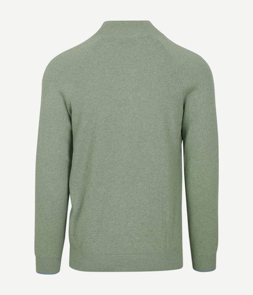 NZA halve rits trui ralph lichtgroen | Regular-fit