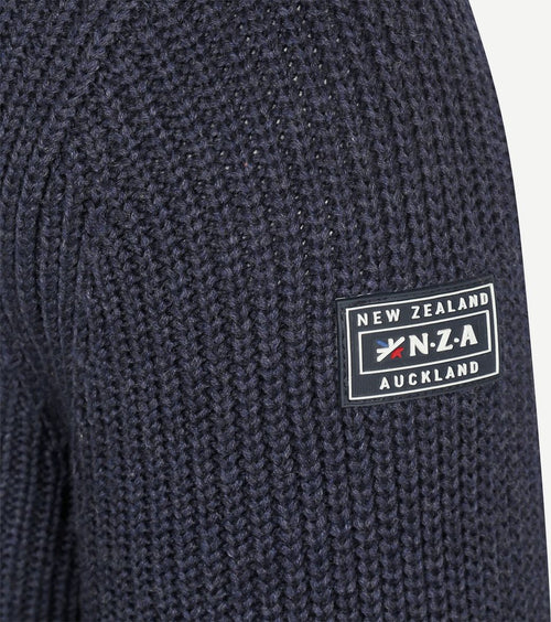 NZA halve rits trui ryder donkerblauw | Regular-fit