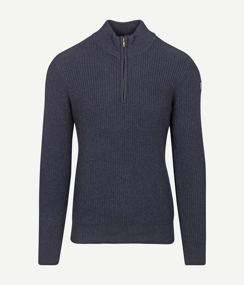 NZA halve rits trui ryder donkerblauw | Regular-fit