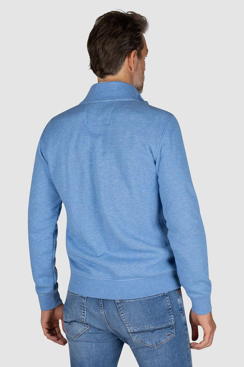 NZA halve rits trui samuel blauw | Regular-fit