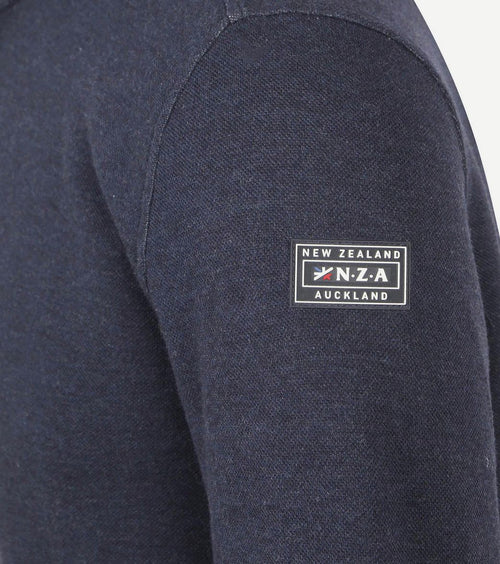 NZA halve rits trui samuel donkerblauw | Regular-fit