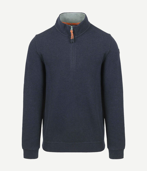 NZA halve rits trui samuel donkerblauw | Regular-fit
