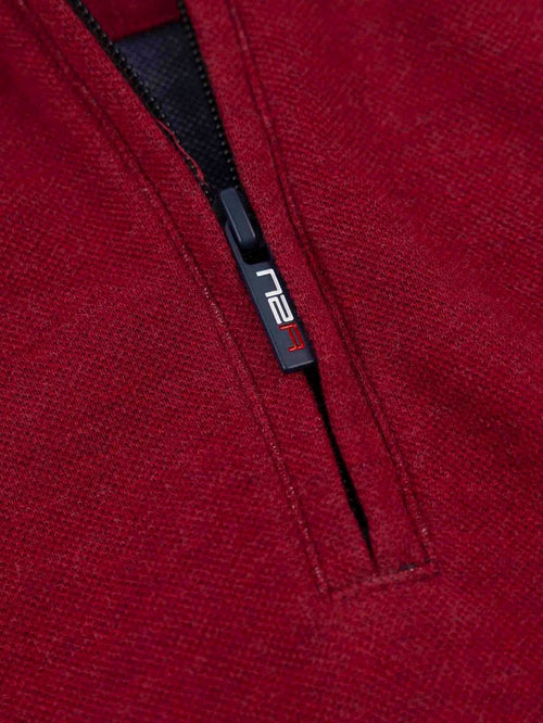 NZA halfzip samuel cherry red | Regular-fit