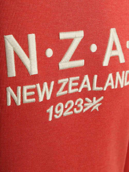 Hoodie french rib garment washed red