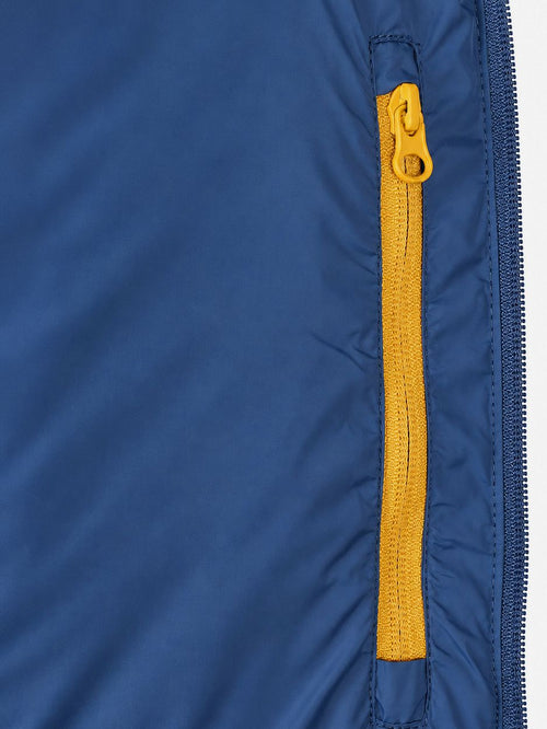 Jas padded Oxford blauw