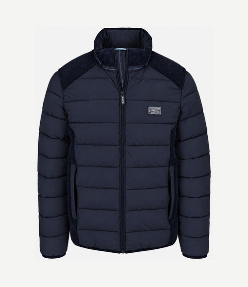 Jas padded Oxford donkerblauw