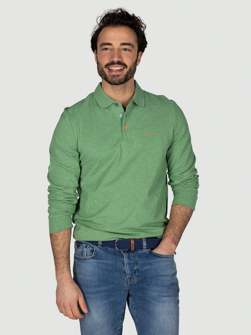 NZA longsleeve polo marshall classic army | Regular-fit