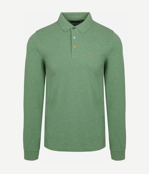NZA longsleeve polo marshall classic army | Regular-fit