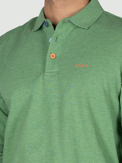 NZA longsleeve polo marshall classic army | Regular-fit