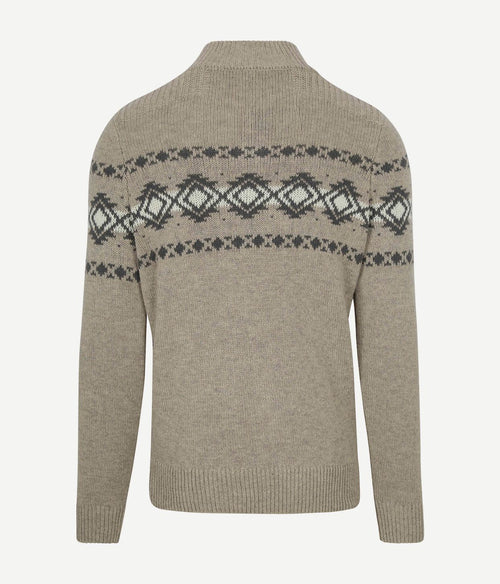 NZA mocker trui wolmix river greige | Regular-fit