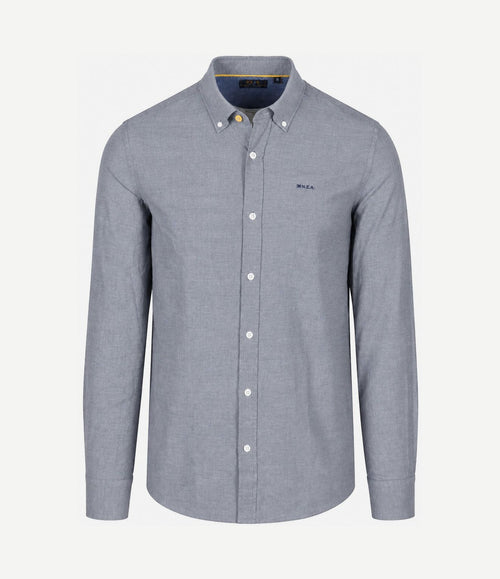 Overhemd bd barn twill donkerblauw