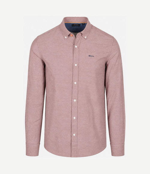 Overhemd bd barn twill rood