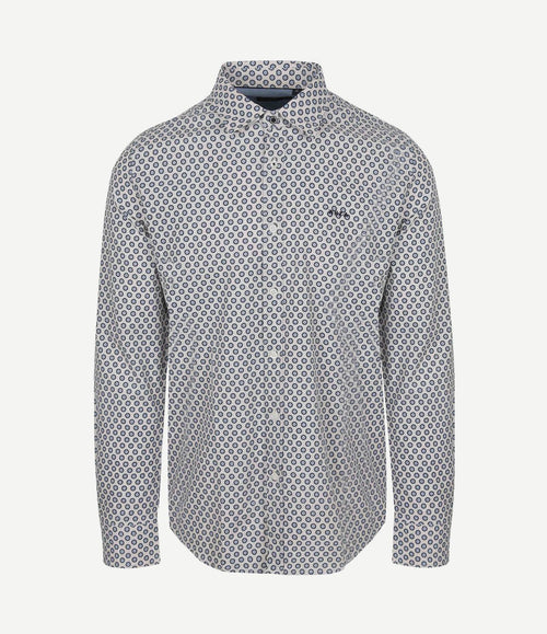 Overhemd jaden linnen blend blauw