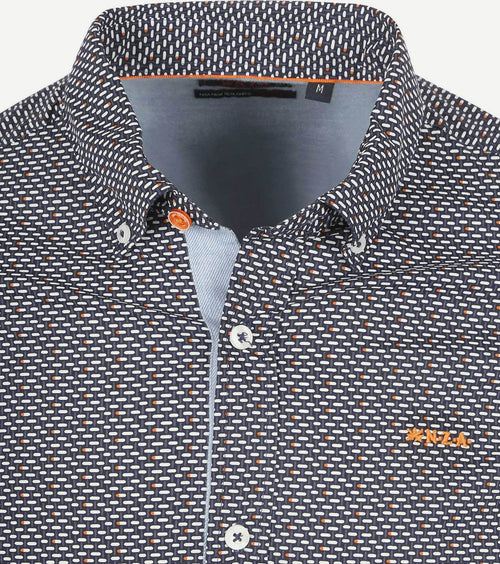 NZA overhemd micah donkerblauw | Regular-fit
