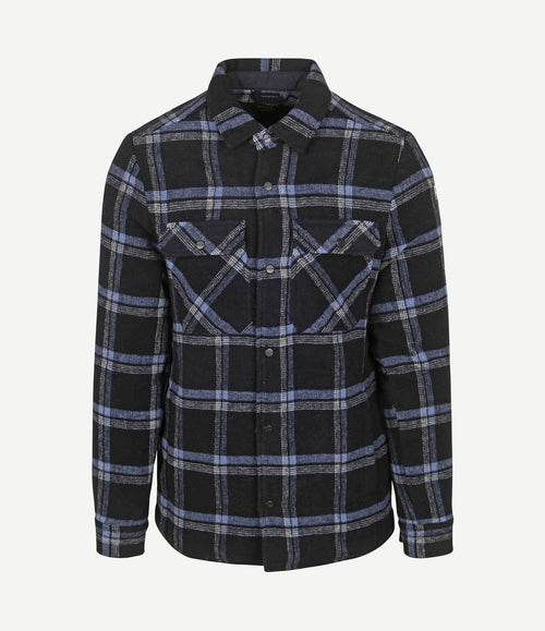 Overshirt alex wolmix donkerblauw