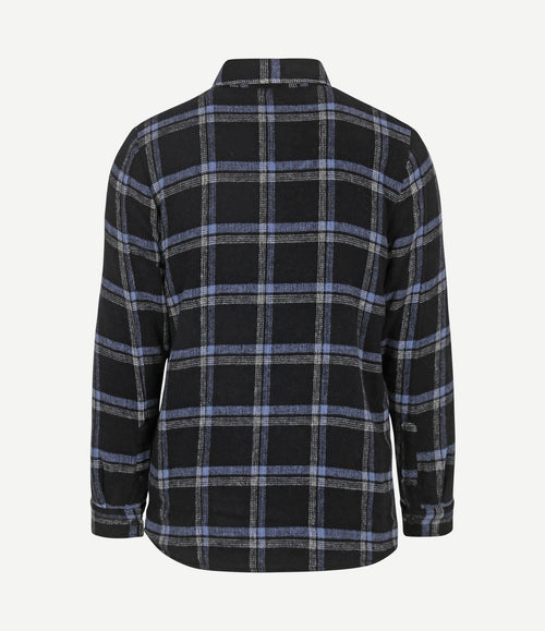 Overshirt alex wolmix donkerblauw