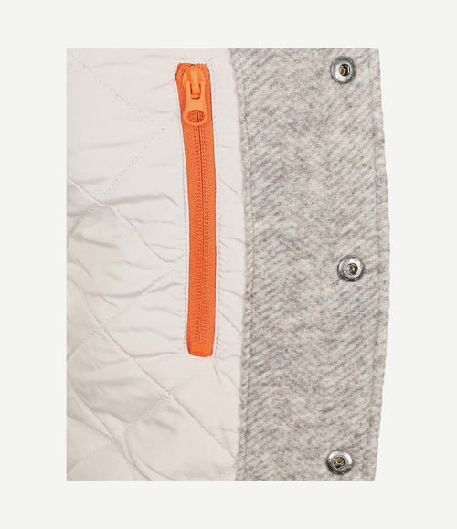 Overshirt willow wool blend greige
