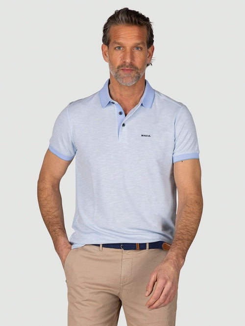 NZA polo corbin lichtblauw | Regular-fit