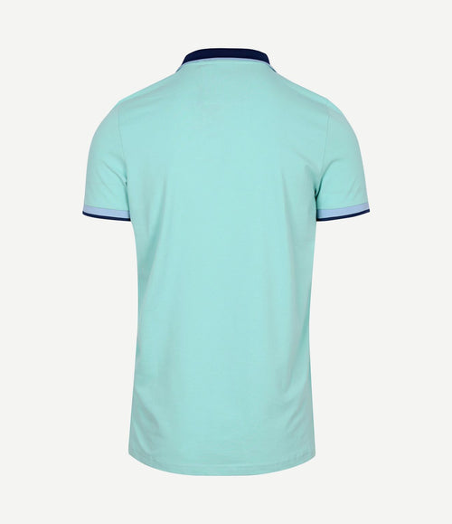 Polo foxton piqué pale leaf