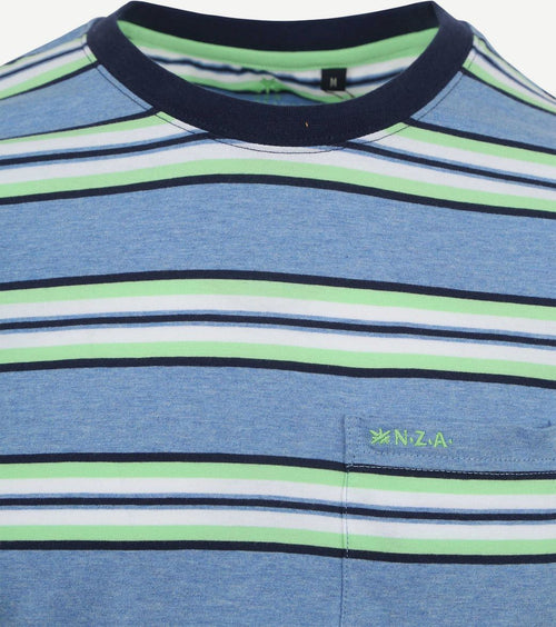 NZA t-shirt hawkers strepen blauw