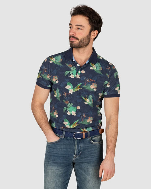 NZA polo nivalus donkerblauw | Regular-fit