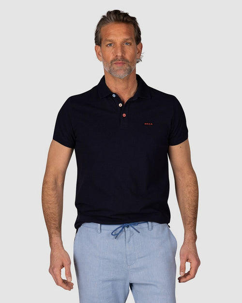 NZA polo peter midnight donkerblauw | Regular-fit